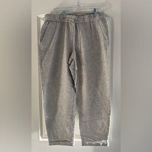 J. Crew Black and White Striped Ankle Pants *NEW with tags*